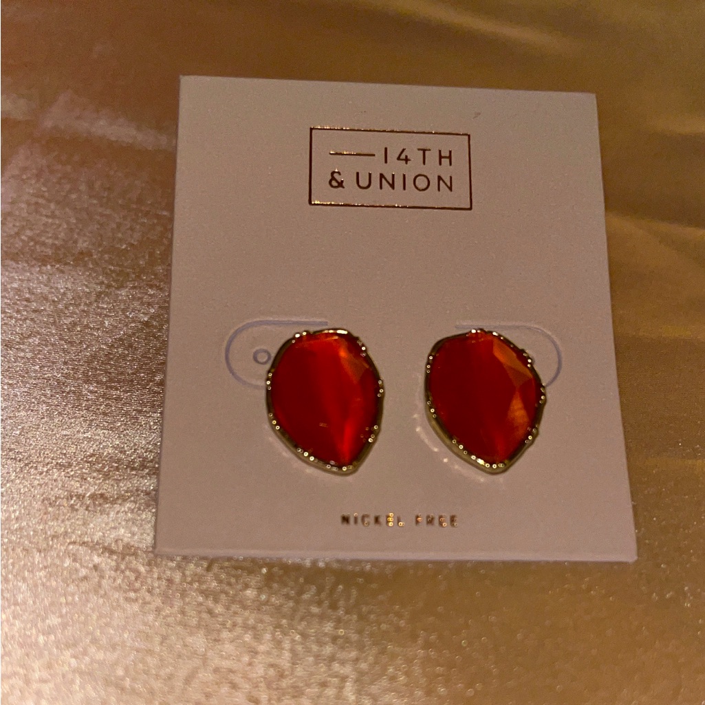 14th&Union Orange Gemstone Earrings